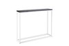 Sidetable zwart graniet wit metaal onderstel 100 x 76 x 20 cm side-tabel.nl
