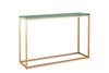Sidetable groen marmer - goud onderstel 120x30cm side-tabel.nl