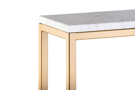 Sidetable wit marmer goud metaal onderstel 100 x 76 x 20 cm side-table.nl