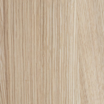Sidetable eikenhout - wit onderstel 120x30cm