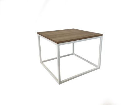 Salontafel-vierkant-eikenhout-wit-metaal-onderstel-side-table
