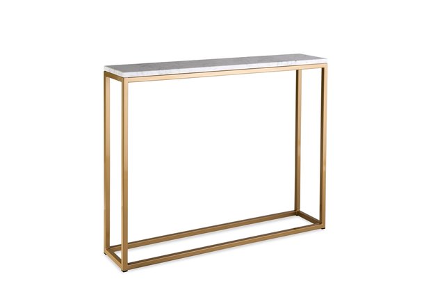 Sidetable wit marmer goud metaal onderstel 100 x 76 x 20 cm side-table.nl