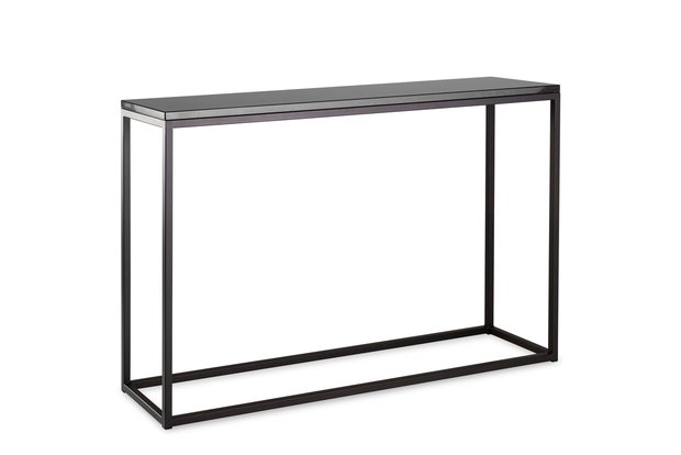 Sidetable zwart graniet - zwart onderstel 120x30cm side-tabel.nl